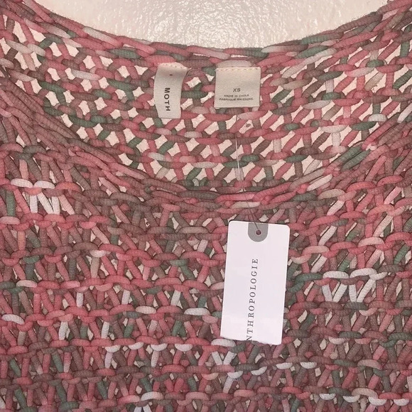 Anthropologie NWT Moth Crochet Dolman Crop Top Size XS - Picture 5 of 6